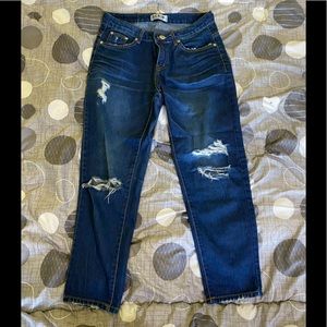 Cropped Ripped Jeans